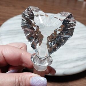 Mikasa Heart-Shaped Crystal Bottle Stopper